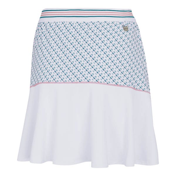 Ping Odetta Ladies Printed Skort - White/Neoteric