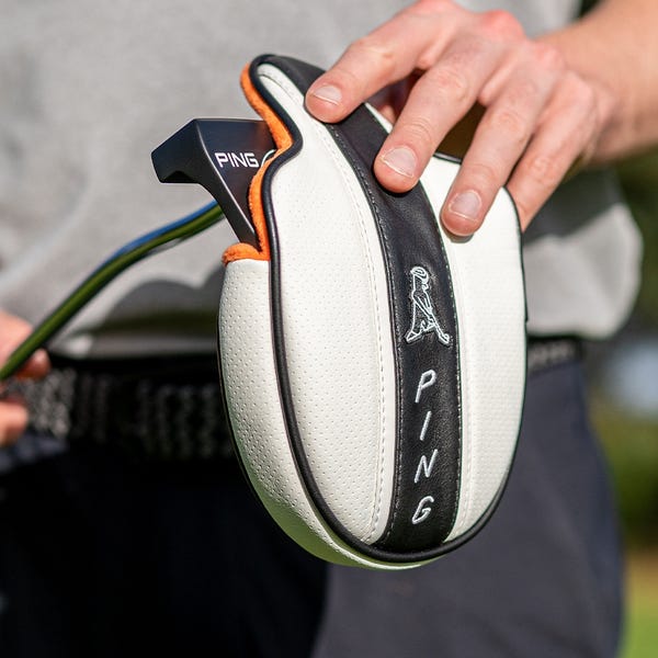 ping PP58 Mallet Putter Headcover - White/Black