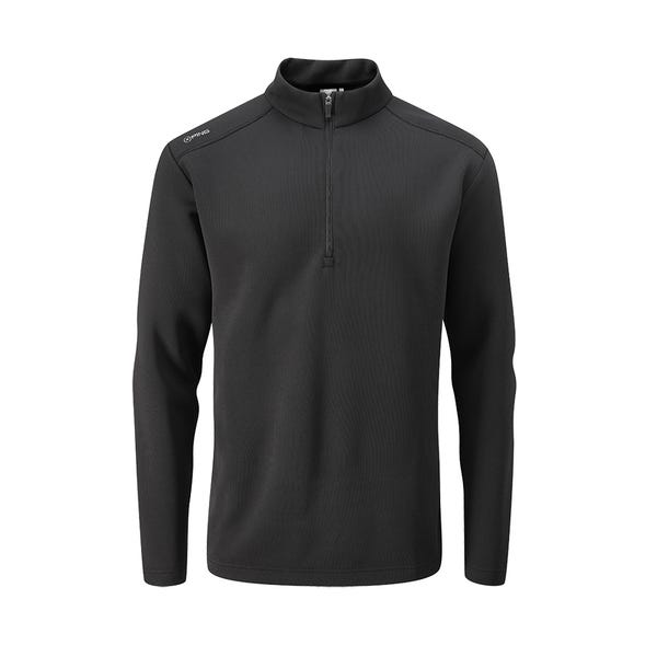 ping Ramsey Men's Half Zip Ribbed Fleece - Black