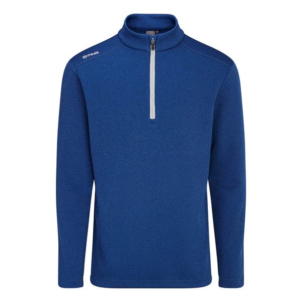 Ping Ramsey Men's Half Zip Ribbed Fleece - Inky Marl