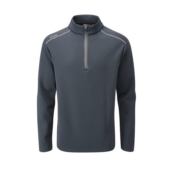 ping Ramsey Men's Half Zip Ribbed Fleece - Navy