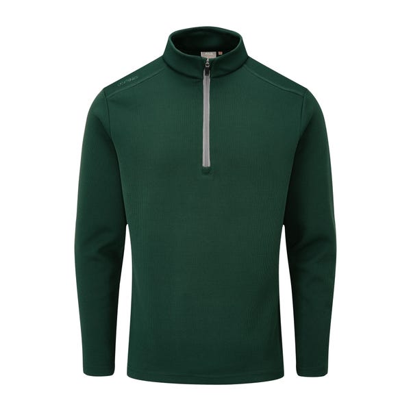 ping Ramsey Men's Half Zip Ribbed Fleece - Pine