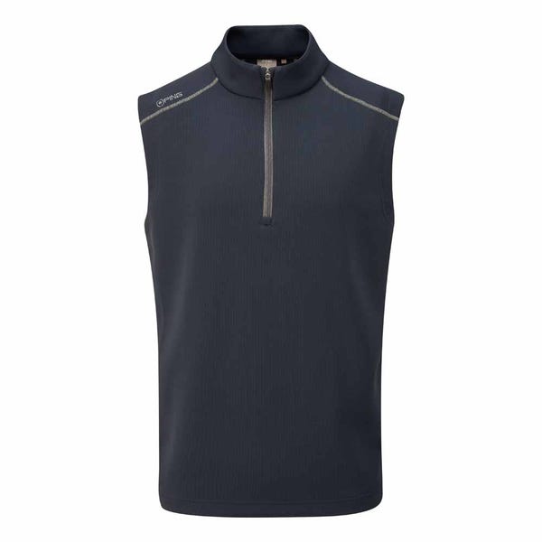 ping Ramsey Men's Ribbed Fleece Vest - Navy