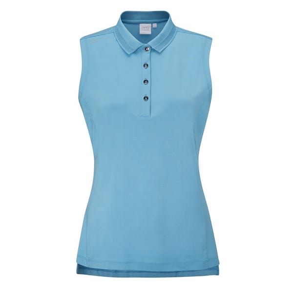 Ping Solene Ladies Sleeveless Polo Shirt - Laguna