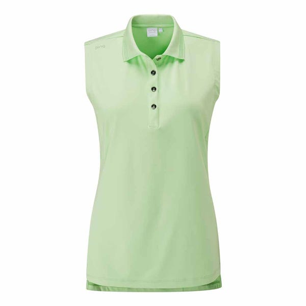 ping Solene Ladies Sleeveless Polo Shirt - Mint