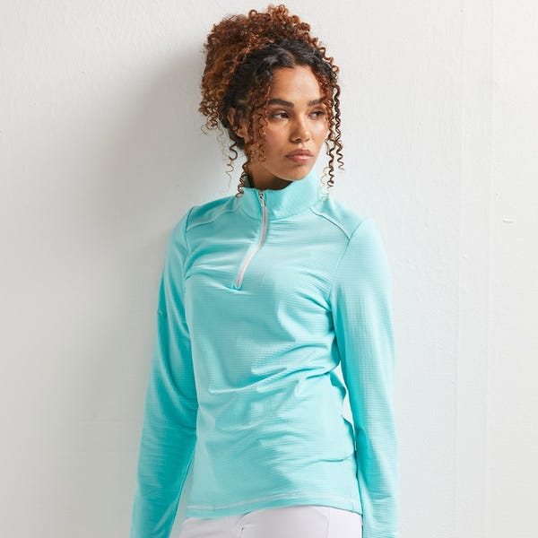 ping Sonya Ladies Fleece Midlayer - Aruba Blue