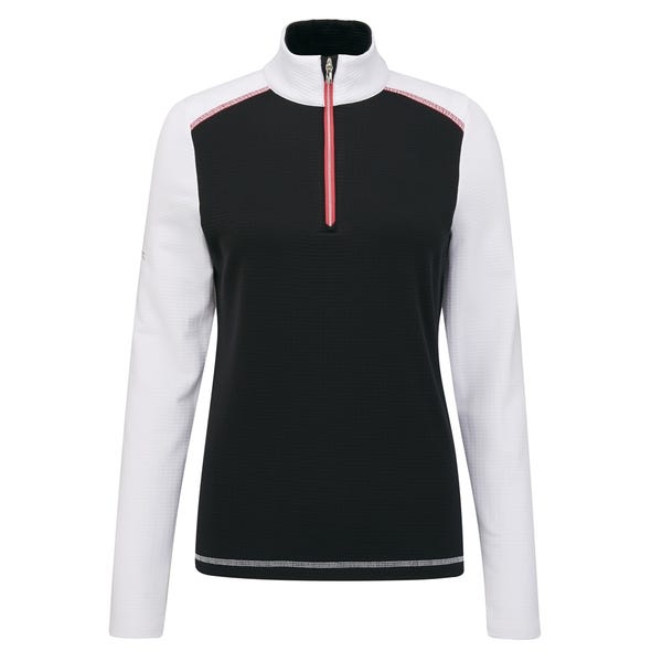 Ping Sonya Ladies Fleece Midlayer - Black/White