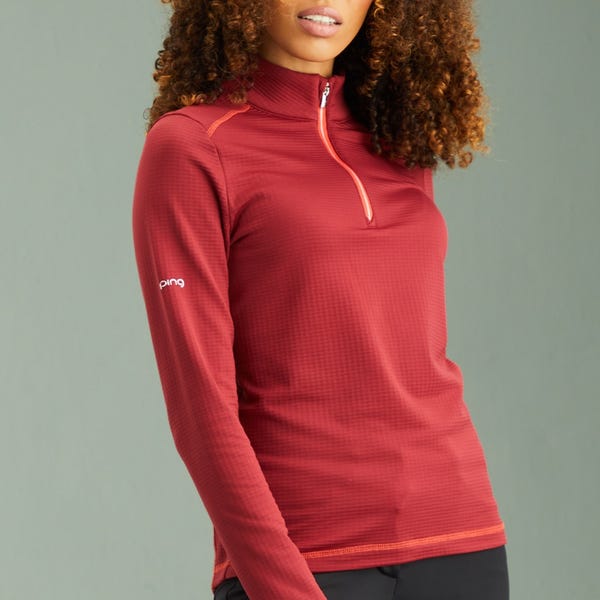 Ping Sonya Ladies Fleece Midlayer - Tibetan Red