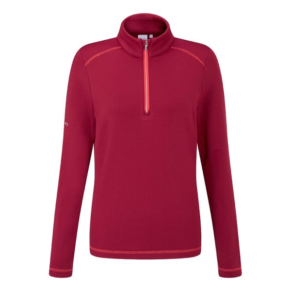 Ping Sonya Ladies Fleece Midlayer - Tibetan Red