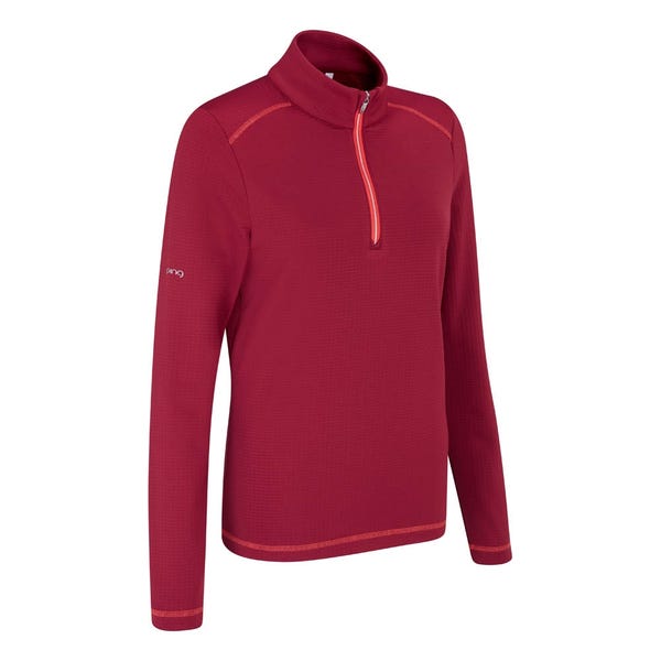 Ping Sonya Ladies Fleece Midlayer - Tibetan Red
