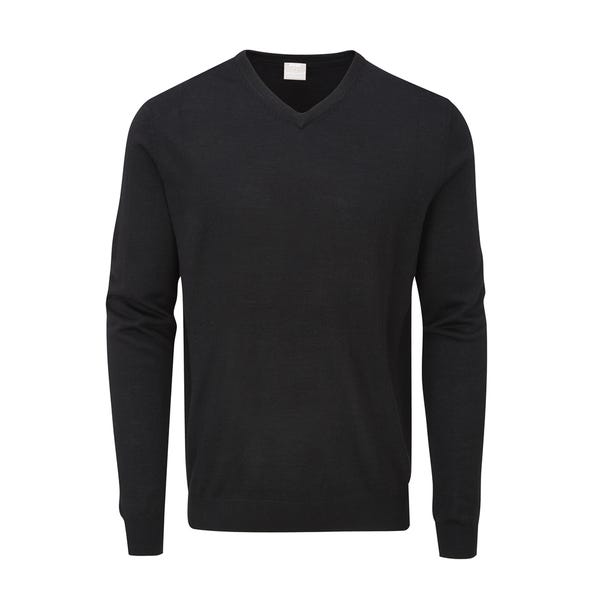 ping Sullivan Men's V Neck Sweater - Black