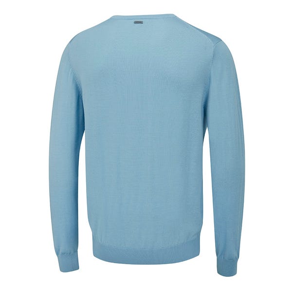 Ping Sullivan Men's V Neck Sweater - Sky Blue