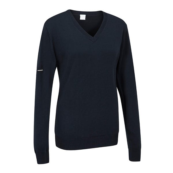 Ping Tatton Ladies V Neck Sweater - Navy