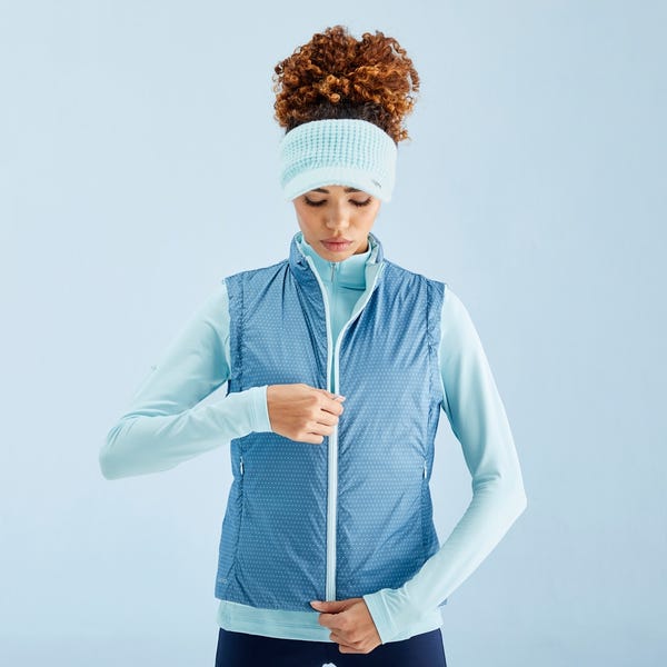 Ping Samantha Ladies Insulated Reversible Vest - Opal/Blue Fusion Multi