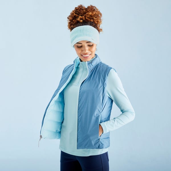 Ping Samantha Ladies Insulated Reversible Vest - Opal/Blue Fusion Multi