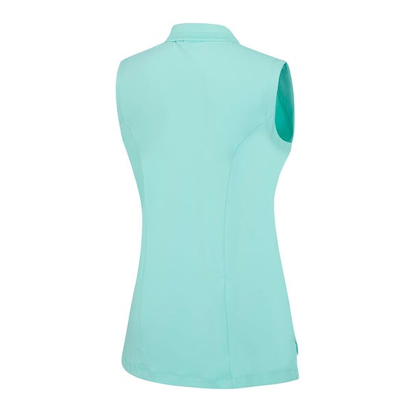 Ping Solene Ladies Sleeveless Polo Shirt - Aruba Blue