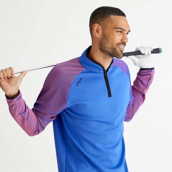 Ping Strio Men's Performance Midlayer - Ultra Blue/Dubarry