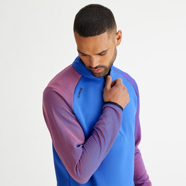Ping Strio Men's Performance Midlayer - Ultra Blue/Dubarry