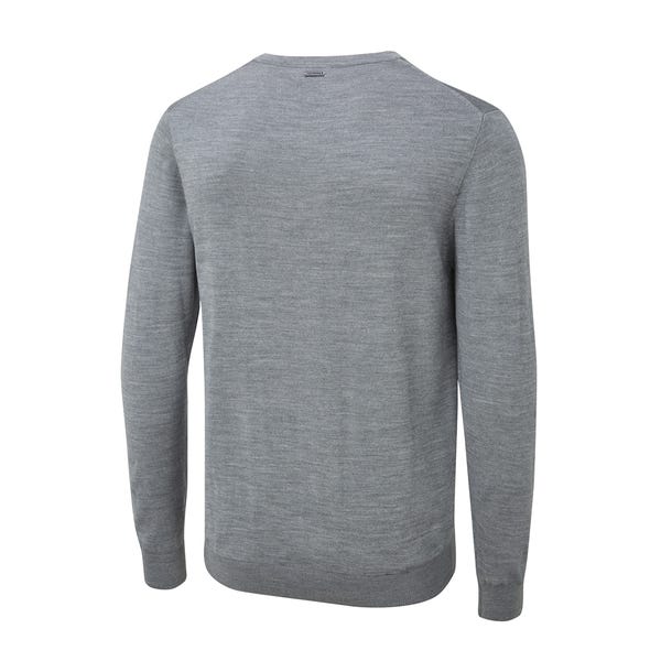 Ping Sullivan Men's V Neck Sweater - French Grey Marl