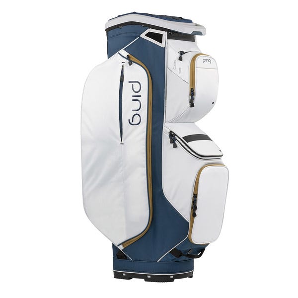 ping Traverse Ladies Golf Cart Bag - Navy/Platinum/Gold