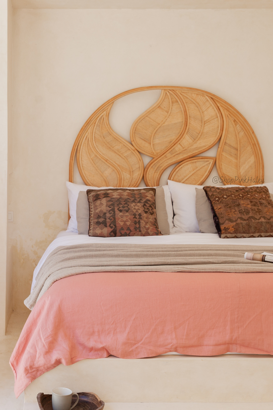 pink haley Altadena Palm Leaf Headboard - California King size (Los Angeles/Local Delivery Only)