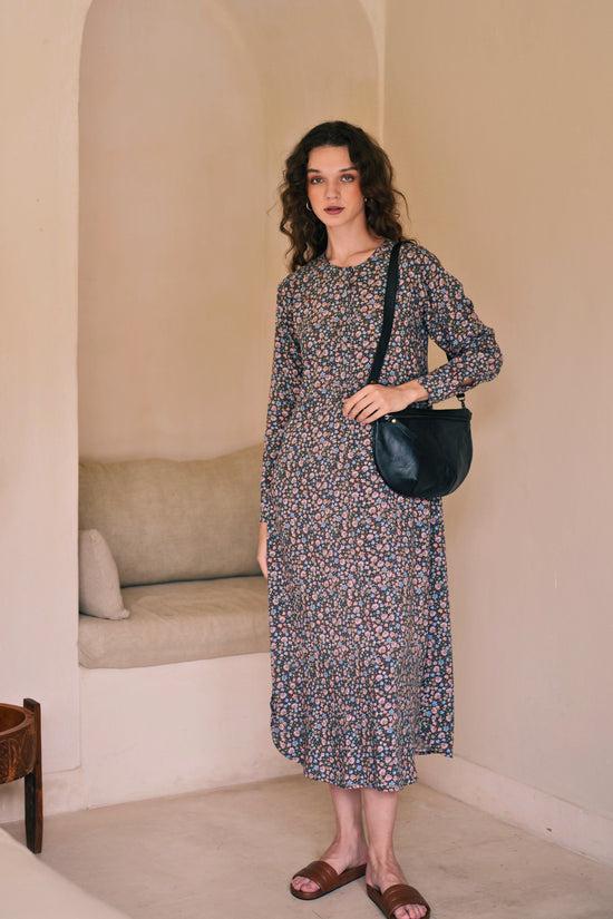 pink Haley Danna Kaftan In Vintage Floral (Sample Sale)