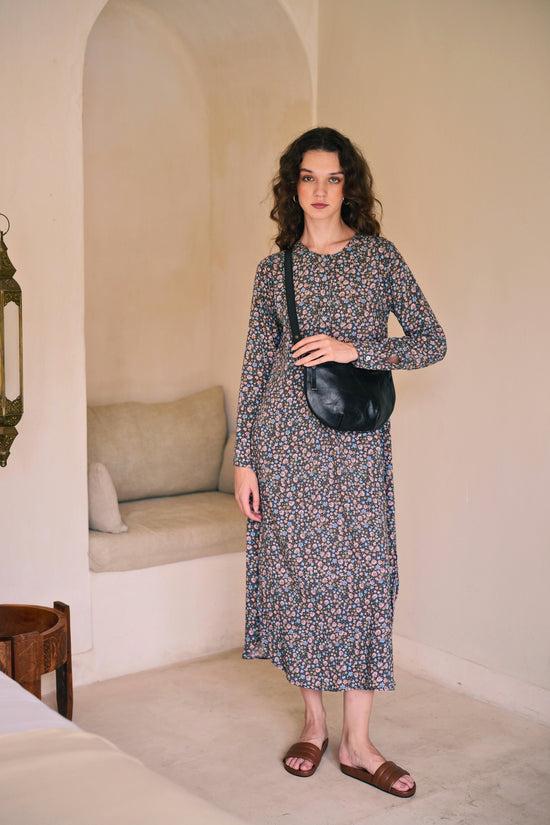 pink Haley Danna Kaftan In Vintage Floral (Sample Sale)