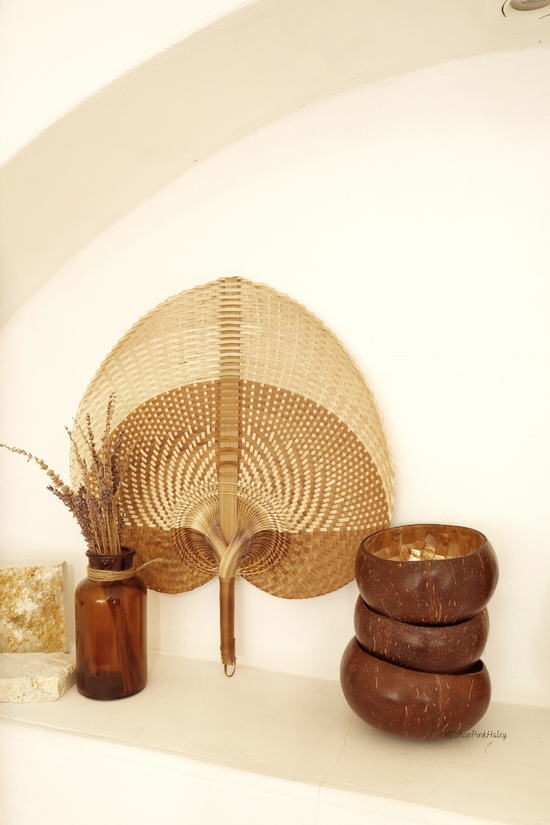 Pink Haley Isla Handcraft Coconut & Mother Of Pearl Bowl