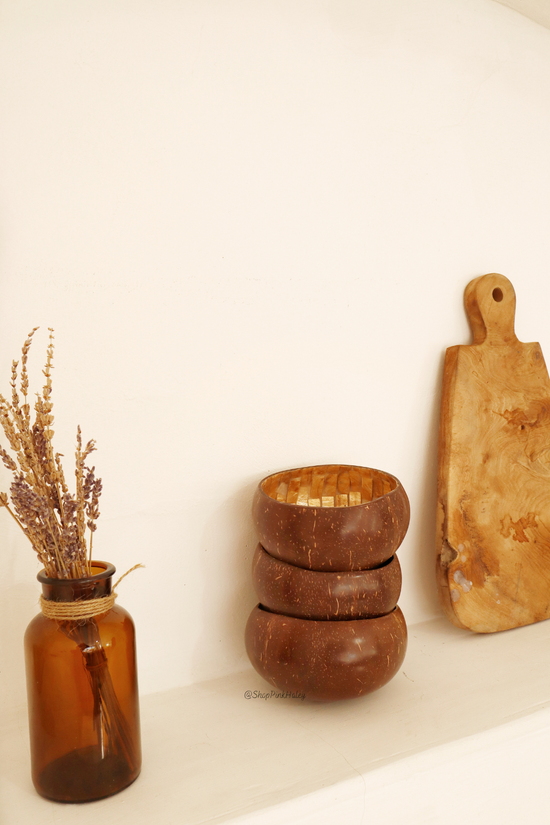 Pink Haley Isla Handcraft Coconut & Mother Of Pearl Bowl