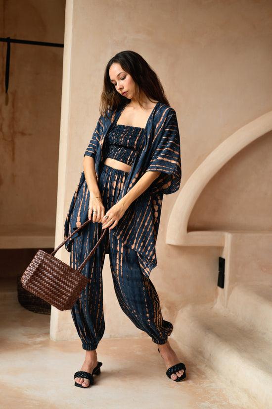 Pink Haley Maria Artisan Handwoven Leather Mini Tote In Brown