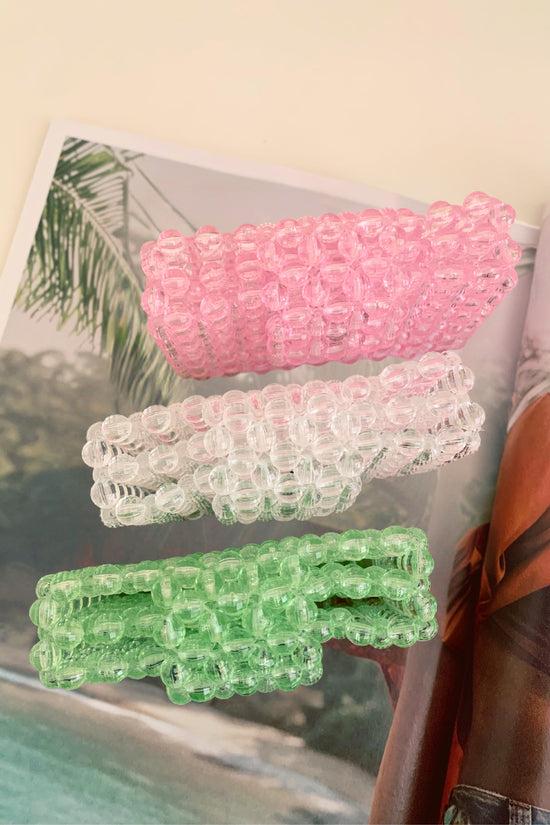 Pink Haley Addison Handmade Beaded Card Case