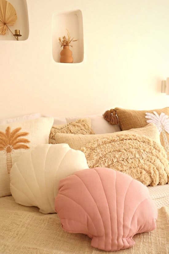 pink haley Clam Shell Plush Pillow