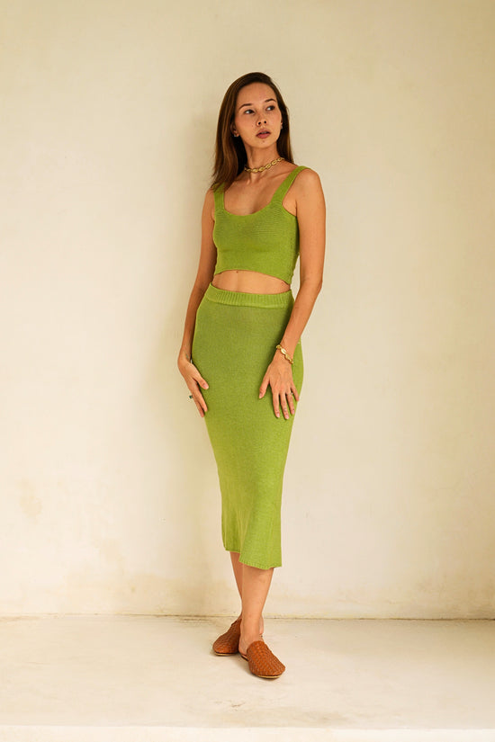 Pink Haley Kimberly Crossover Knit Bralette Top