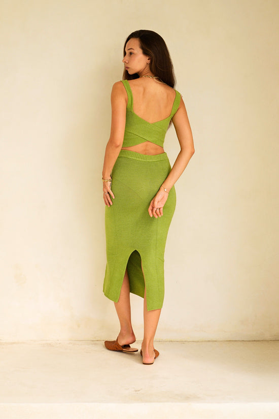 pink haley Kimberly Crossover Knit bralette top