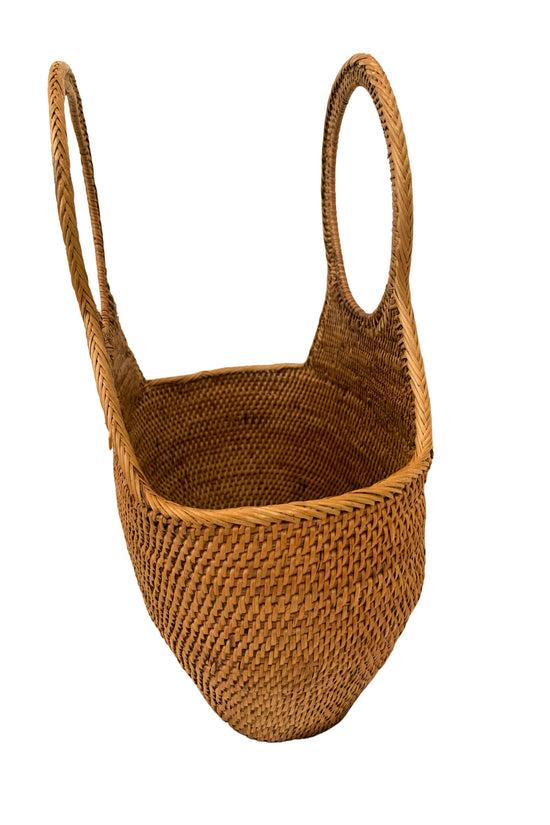 Pink Haley Lora Rattan Beach Tote