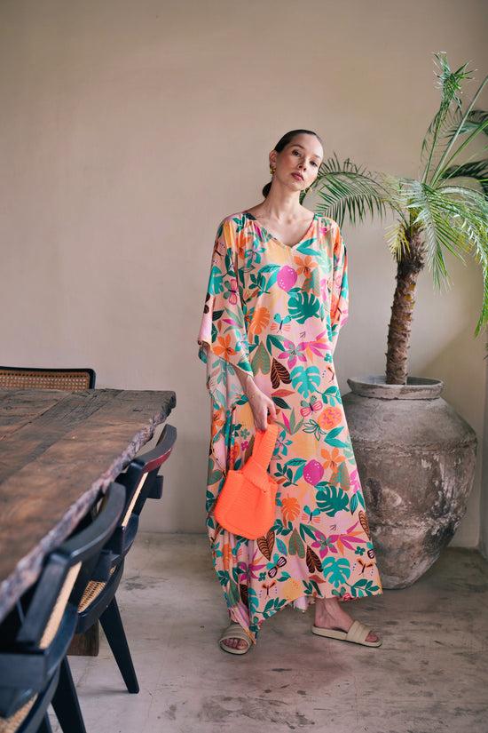 Pink Haley Mackenzie Knit Clutch In Orange