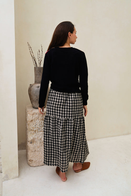 Pink Haley Nancy Argyle Knit Sweater