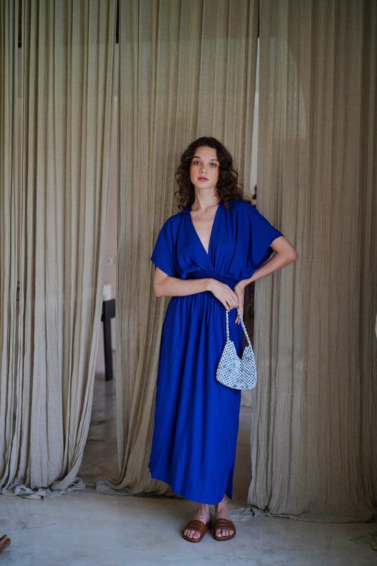 Pink Haley Olivia Maxi Dress In Indigo