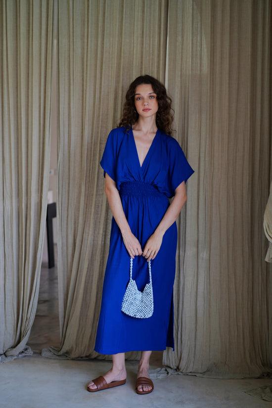 Pink Haley Olivia Maxi Dress In Indigo