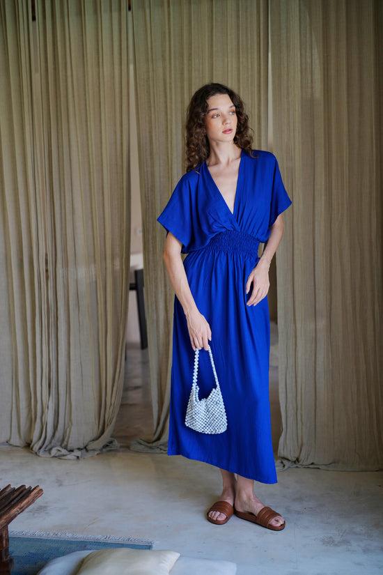 Pink Haley Olivia Maxi Dress In Indigo