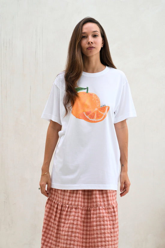 pink haley Orange Supima Cotton T-Shirt
