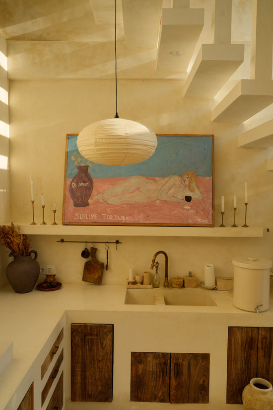 Pink Haley Oval Shape Linen Pendant Light Shade