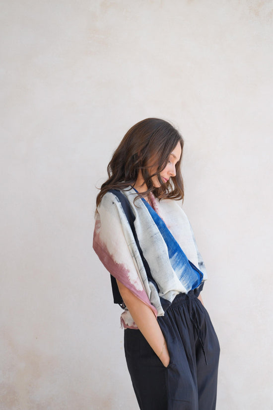 Pink Haley Sasha Hand Dyed Organic Cotton Scarf