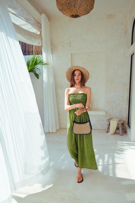 Pink Haley Stacy Handwoven Raffia Straw Hat