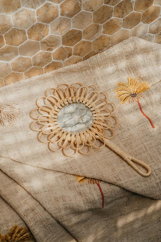 Pink Haley Sunflower And Daisy Kids Mirror