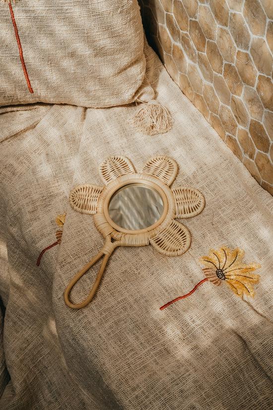 pink haley Sunflower And Daisy Kids Mirror