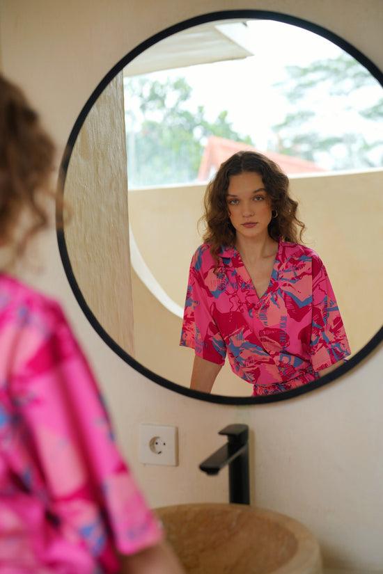 Pink Haley Play Live Shine And Bright Travel Matching Set In Pink Floral