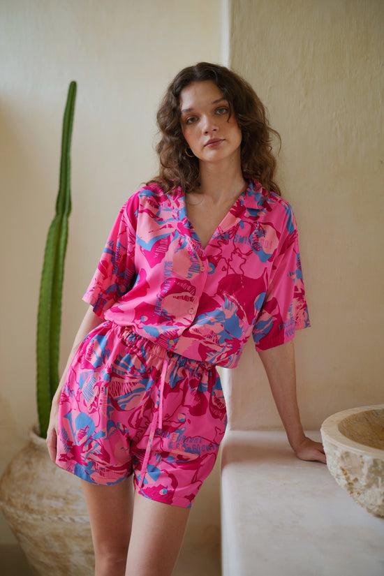 Pink Haley Play Live Shine And Bright Travel Matching Set In Pink Floral