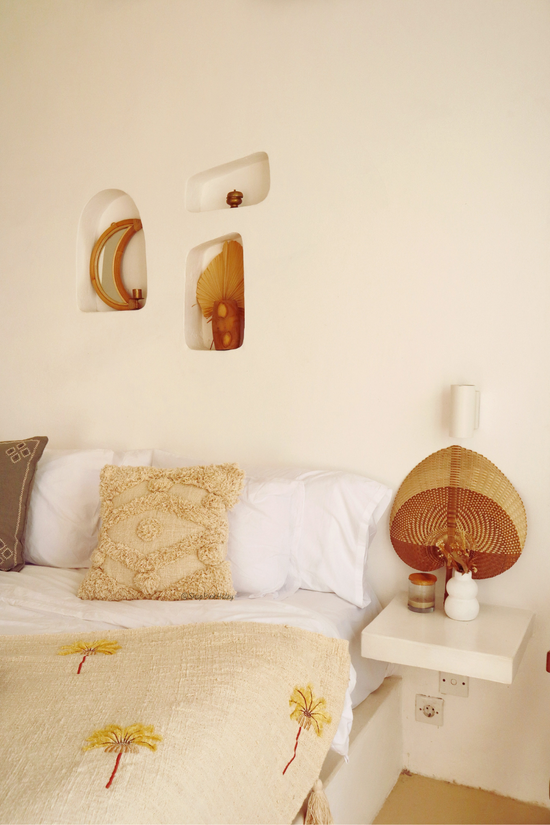 Pink Haley Savannah Hand-loomed Organic Cotton Throw Pillow Cover In Cream