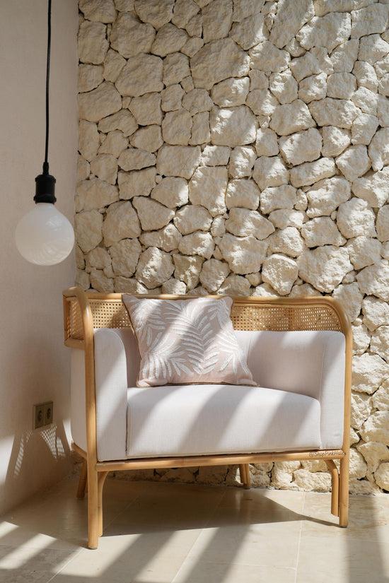 Pink Haley The Paramount Rattan Cane Accent Chair - Set Of 2 Chairs (Los Angeles/Local Delivery Only)